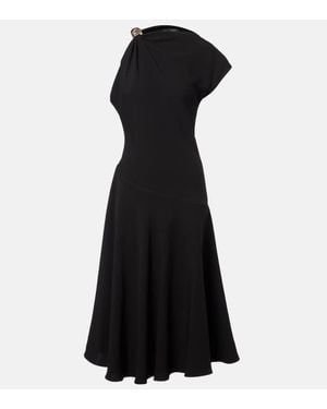 Proenza Schouler Midikleid Rue Aus Crepe - Schwarz