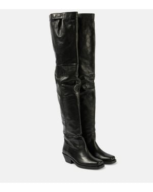 Isabel Marant Amati Over Knee Boots - Black