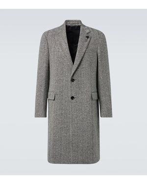 Lardini Mantel Aus Tweed - Grau