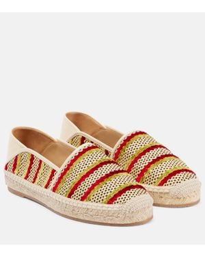 Manolo Blahnik Espadra Raffia Espadrilles - Brown