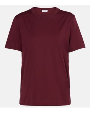 Brunello Cucinelli Cotton Jersey T-Shirt - Red