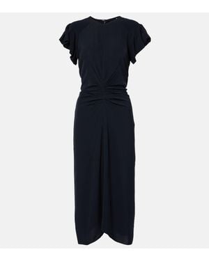 Isabel Marant Ruched Midi Dress - Blue