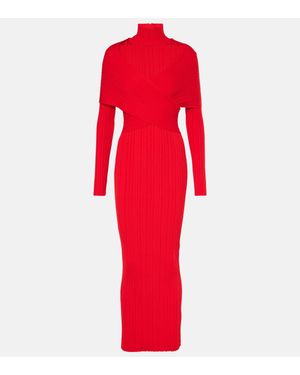 Balmain Knitted Gown - Red