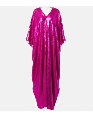 ‎Taller Marmo Caftano Gala Disco Con Paillettes - Viola