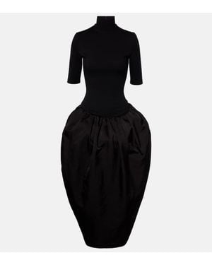 Magda Butrym Turtleneck Midi Dress - Black