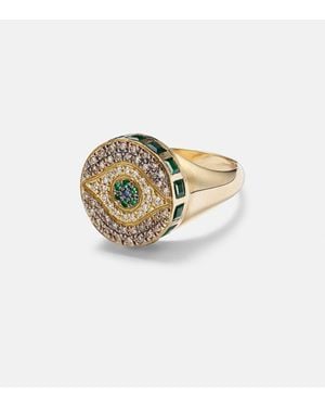Ileana Makri Bague Dawn Candy En Or 18 Ct, Diamants Et Pierres - Métallisé