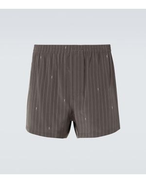 Saint Laurent Silk Boxer Briefs - Gray