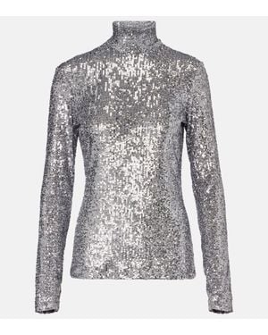 Rabanne Top A Sequins - Métallisé