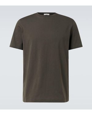 The Row T-Shirt Luke Aus Baumwoll-Jersey - Grün