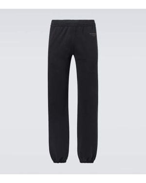 Givenchy Stamp Cotton Fleece Joggers - Black