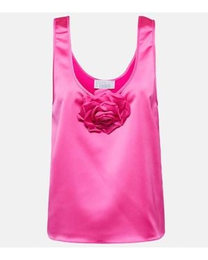 GIUSEPPE DI MORABITO Top Aus Satin - Pink