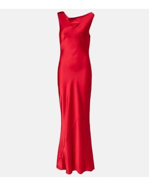 Norma Kamali Open-Back Gown - Red