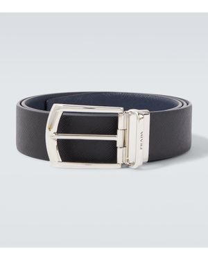 Prada Guertel Aus Leder - Blau