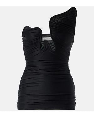 Christopher Esber Top Salacia Con Ruches - Nero