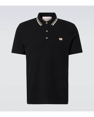 Valentino Polohemd Vlogo Signature Aus Baumwolle - Schwarz