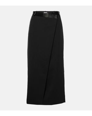 Jonathan Simkhai Clarissa Wool-Blend Maxi Skirt - Black