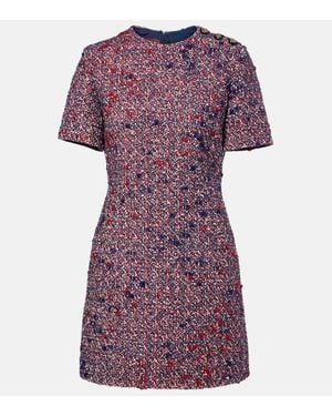 Gucci Robe En Laine Bouclée, Taille - Violet
