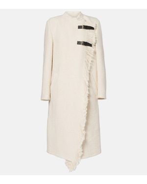 Isabel Marant Abrigo Gameia De Algodon Y Lino - Neutro