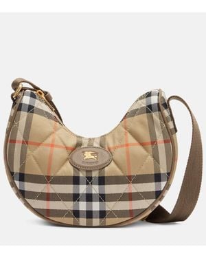 Burberry Schultertasche Horseshoe Small Check - Mettallic