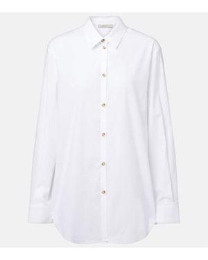 Asceno London Cotton Poplin Shirt - White