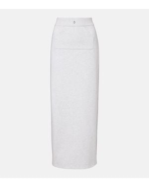 Coperni Cotton-Blend Maxi Skirt - White