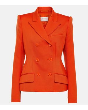 Sportmax Cablo Cotton-Blend Blazer - Orange