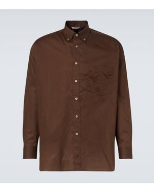 AURALEE Oversize-Hemd Aus Baumwolle - Braun