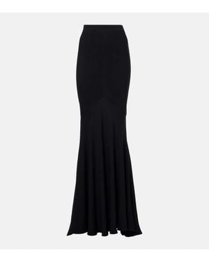 Patou Crepe Maxi Skirt - Black