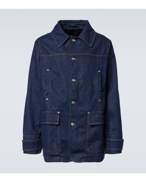 Wales Bonner Shadow Denim Jacket - Blue