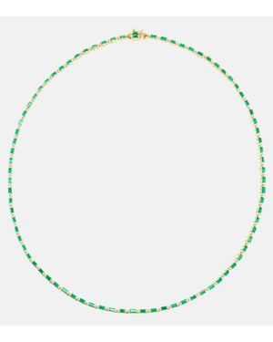 Suzanne Kalan Collar Tenis Linear De Oro De 18 Ct Con Esmeraldas - Metálico