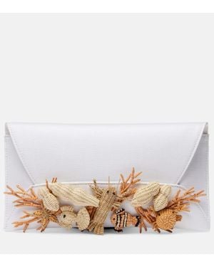 Aquazzura Clutch Marea - Weiß