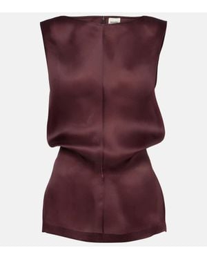 KHAITE Minikleid Toma Aus Seide - Lila