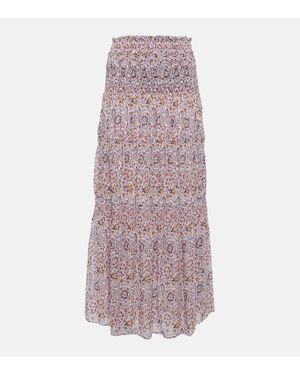 Isabel Marant Bedruckter Midirock Nunca - Lila
