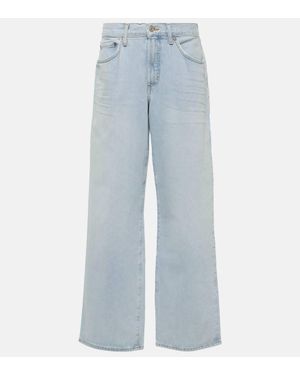 Agolde Mid-Rise Wide-Leg Jeans Fusion Jean - Blau