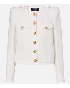 Balmain Denim Jacket - White