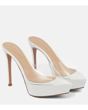 Gianvito Rossi Sandalias Betty De Pvc Y Piel - Blanco