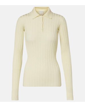 Calvin Klein Polopullover Amber Aus Wolle - Natur