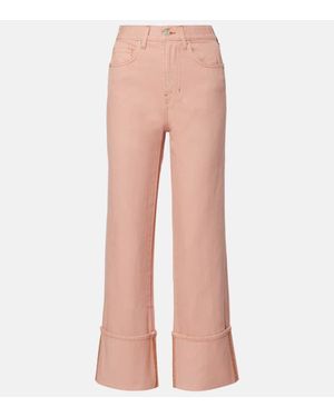 Veronica Beard Jeans Rectos Dylan - Rosa