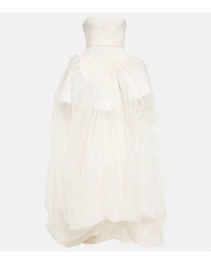 Danielle Frankel Bridal Emory Silk Organza Gown - White