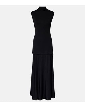 Jil Sander Knitted Maxi Dress - Black