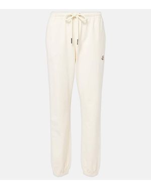 Moncler Jogginghose Aus Baumwolle - Natur