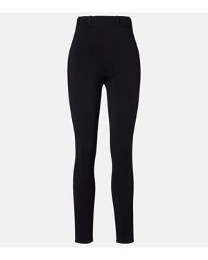Alaïa High-Rise Leggings - Blue