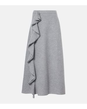 Ulla Johnson Maxirock Mireya Aus Wolle - Grau