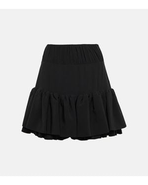 Rabanne Ruffled High-Rise Miniskirt - Black