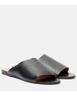 The Row Sandalias Signum De Piel - Negro