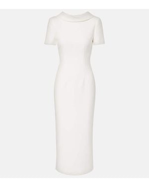 Roland Mouret Crepe Cocktail Dress - White