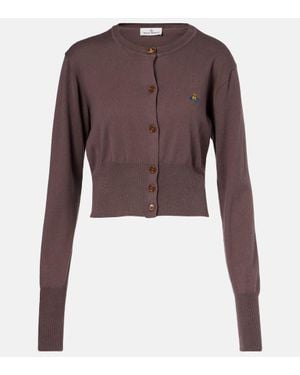 Vivienne Westwood Cardigan Orb Aus Baumwolle Und Kaschmir - Braun