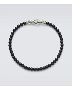 David Yurman Armband Spiritual Beads Aus Onyx Mit Sterlingsilber - Mettallic