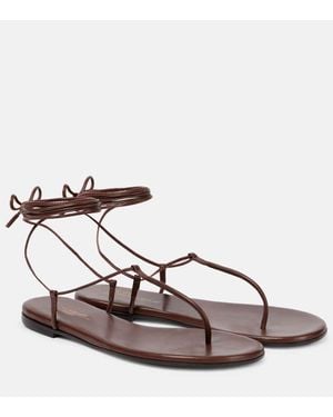 Gianvito Rossi Sandalen Gwyneth Aus Leder - Braun