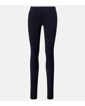 Stouls Leggings Carolyn Aus Veloursleder - Blau